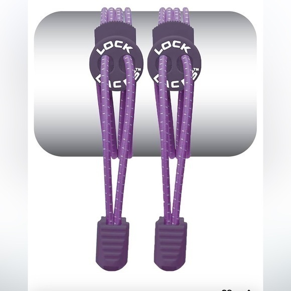 Lock Laces Running Shoelaces - Ann Arbor Running Company- purple - Picture 1 of 7